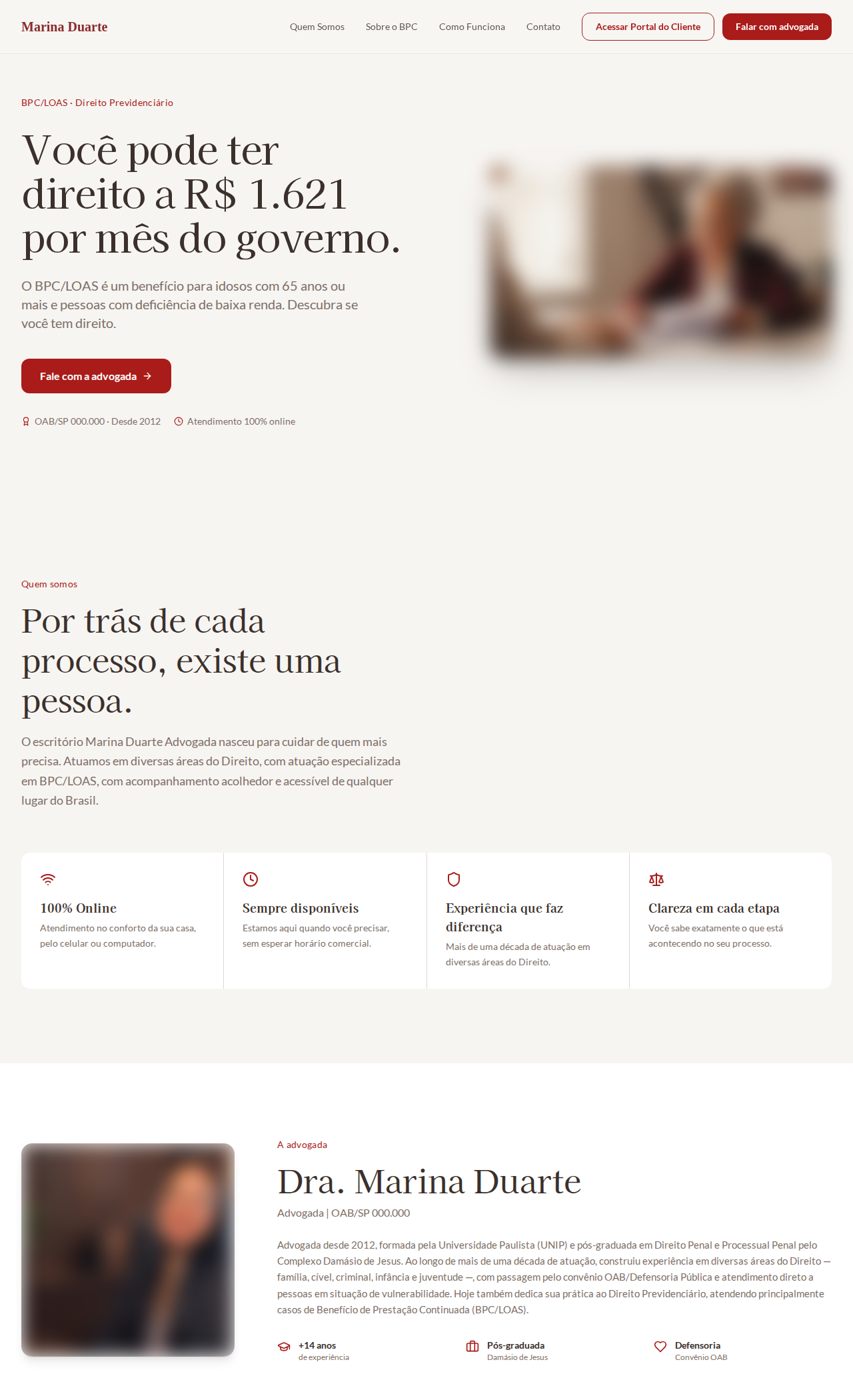 Site de escritório parceiro montado pela Lexter